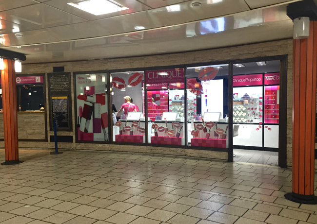 Clinique Pop Shop opens underground